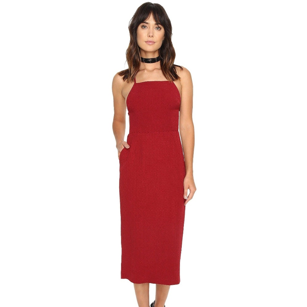 Stone Cold Fox Camellia Dress Red - NWOT